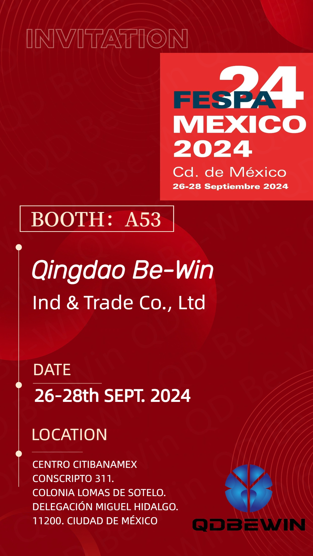 Qingdao Be-Win Ind & Trade Co., Ltd zaprezentuje arkusze akrylowe, płyty z pianki PCV i aluminiowe panele kompozytowe na targach FESPA 2024 w Meksyku