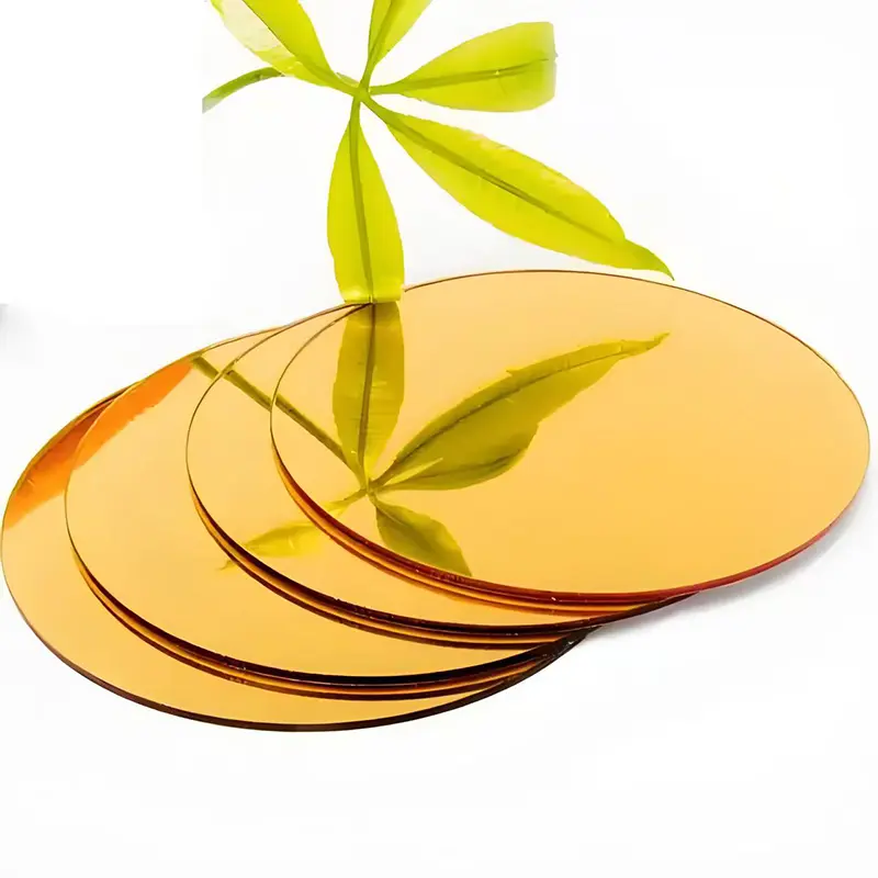 Złoty lustrzany arkusz akrylowy